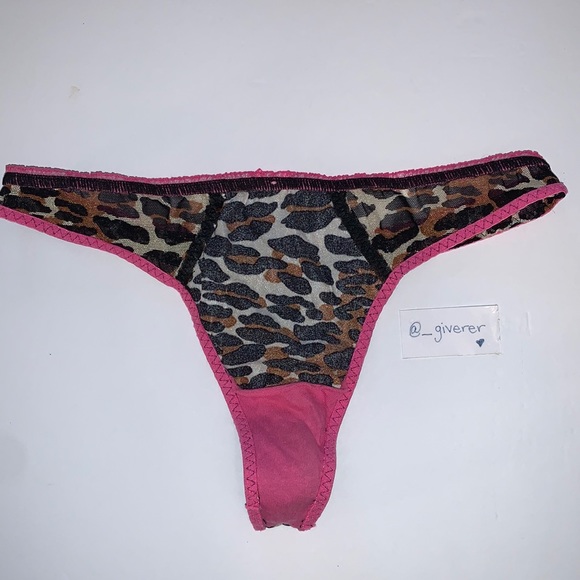 VS X Betsey Johnson Pink Leopard 36 C / S Bra Set - Picture 14 of 16